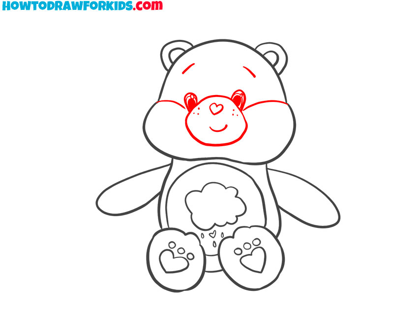 care bear drawing guide
