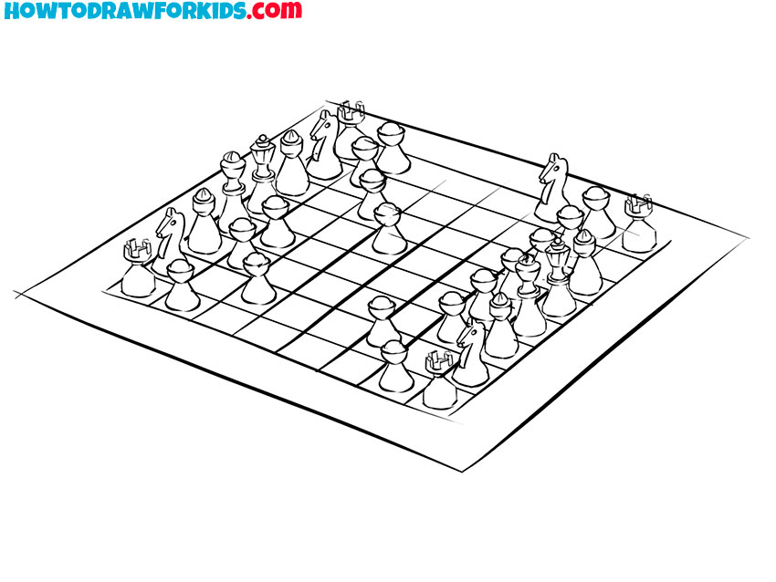 chess drawing art