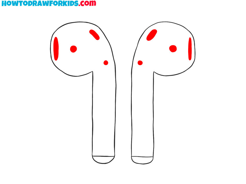 cute airpods drawing