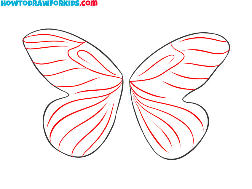 cute fairy wings drawing