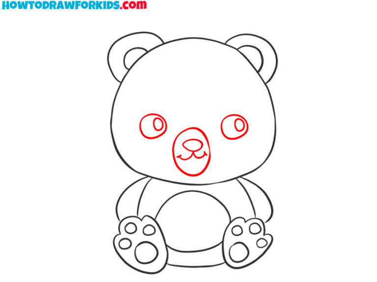 How to Draw a Cute Bear - Easy Drawing Tutorial For Kids