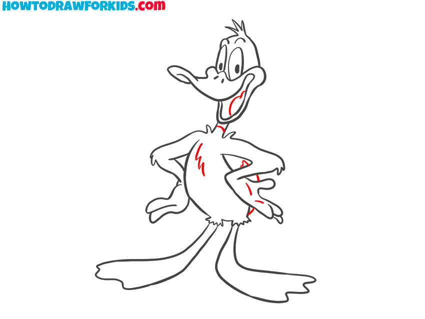 daffy duck drawing tutorial for kindergarten