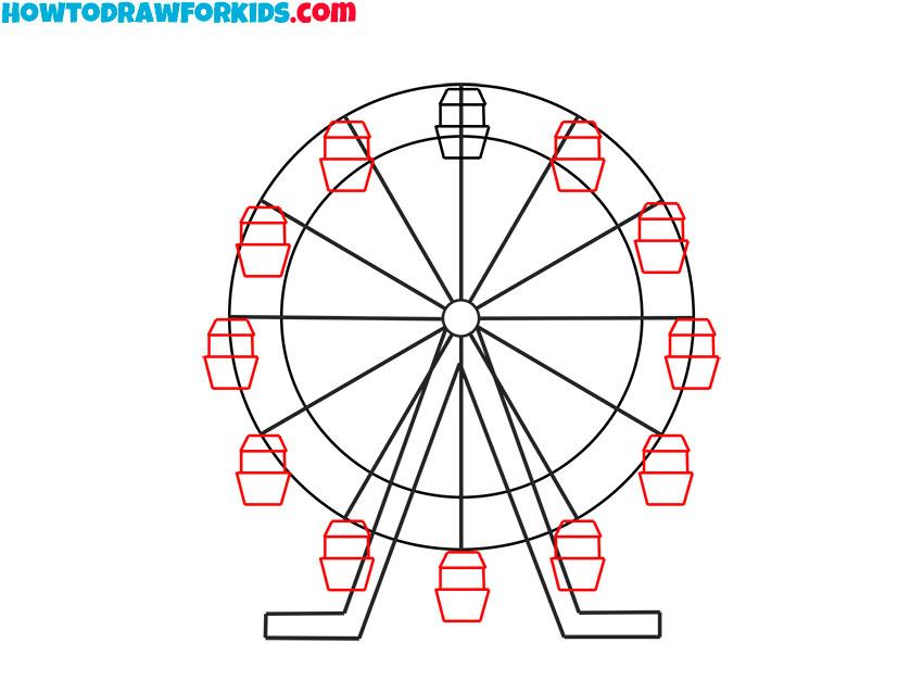 ferris wheel drawing easy