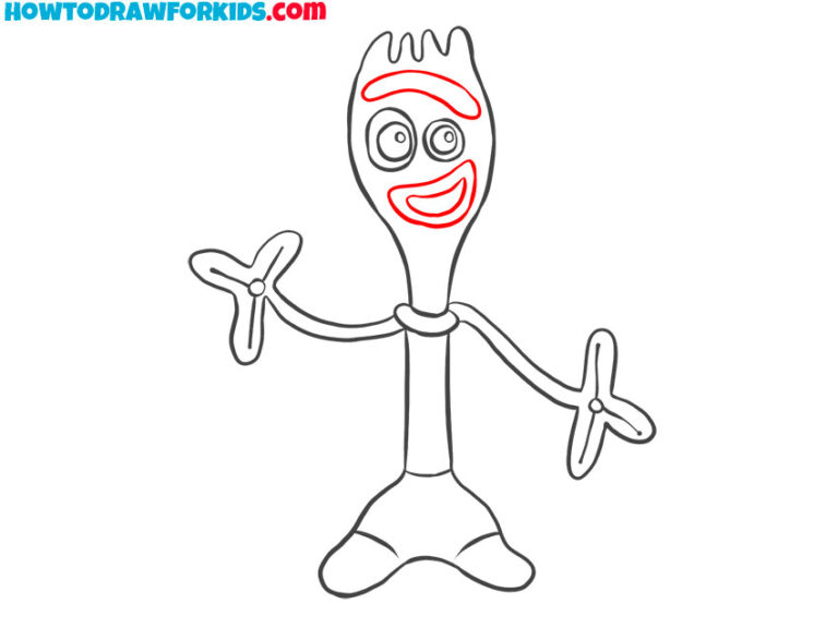 How to Draw Forky - Easy Drawing Tutorial For Kids
