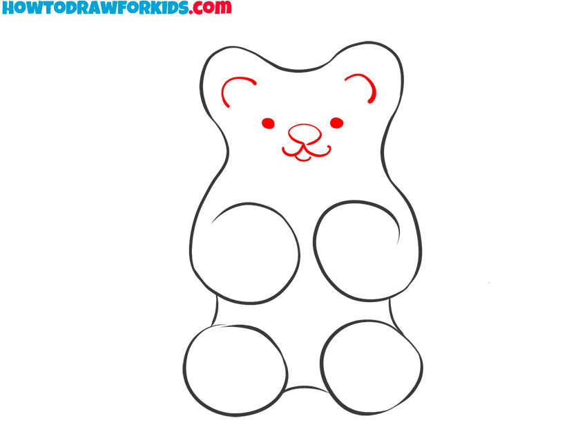 gummy bear candy drawing