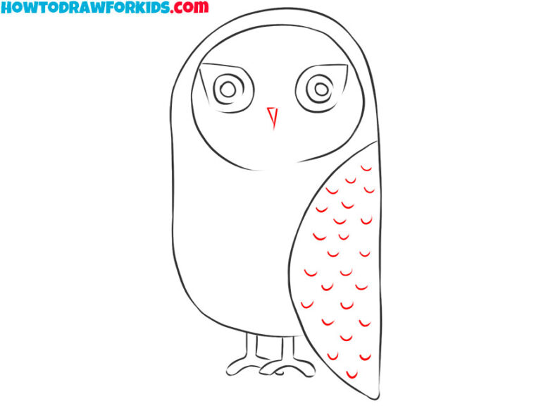 How to Draw a Snowy Owl Easy Drawing Tutorial For Kids