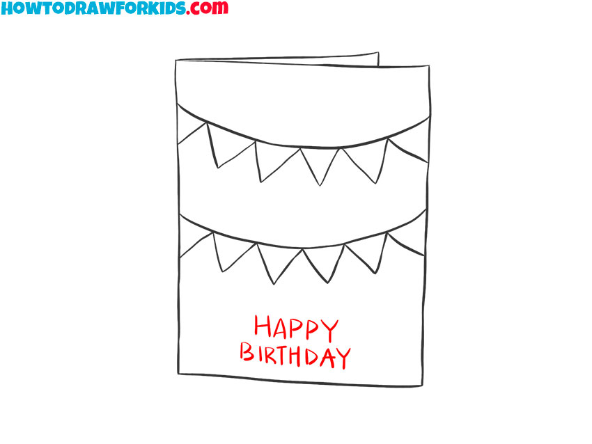 how to draw the best birthday card