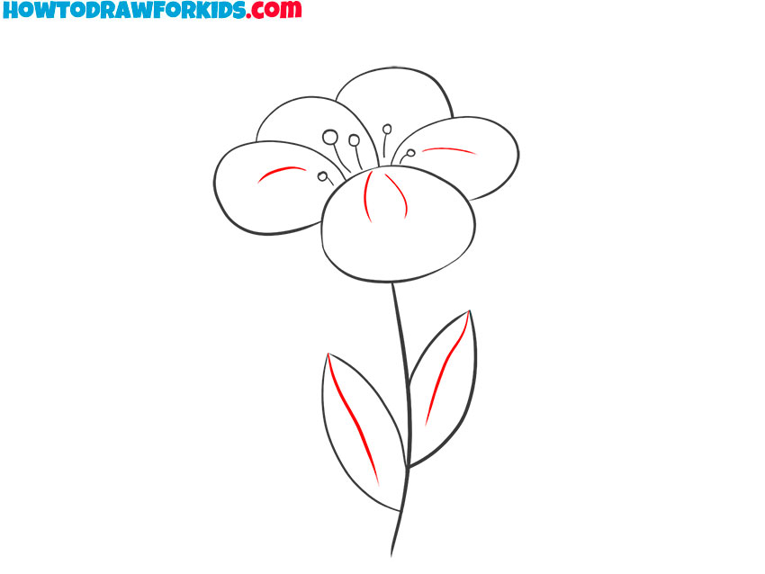 pretty simple flower drawing