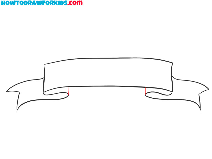 ribbon banner drawing lesson for kids