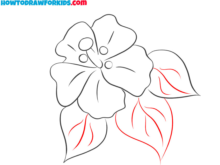 tropical flower drawing tutorial
