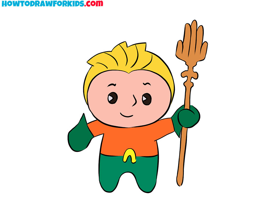 How to Draw Aquaman - Easy Drawing Tutorial For Kids