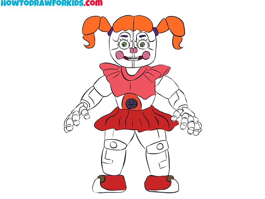 circus baby drawing lesson