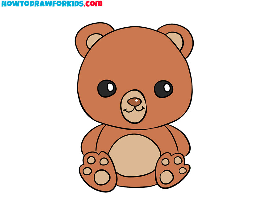 How to Draw a Cute Bear Easy Drawing Tutorial For Kids