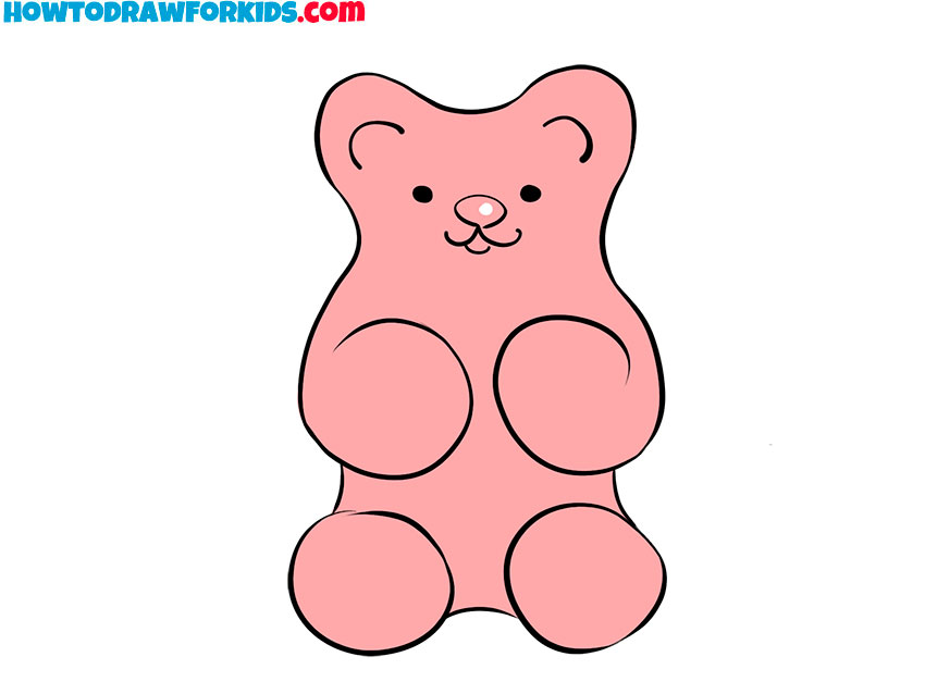 cute gummy bear drawing