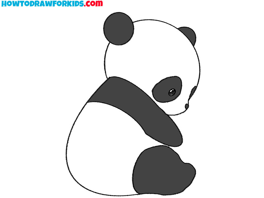 easy panda drawing tutorial for beginners