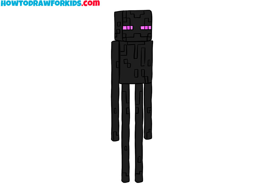 minecraft drawings cute enderman