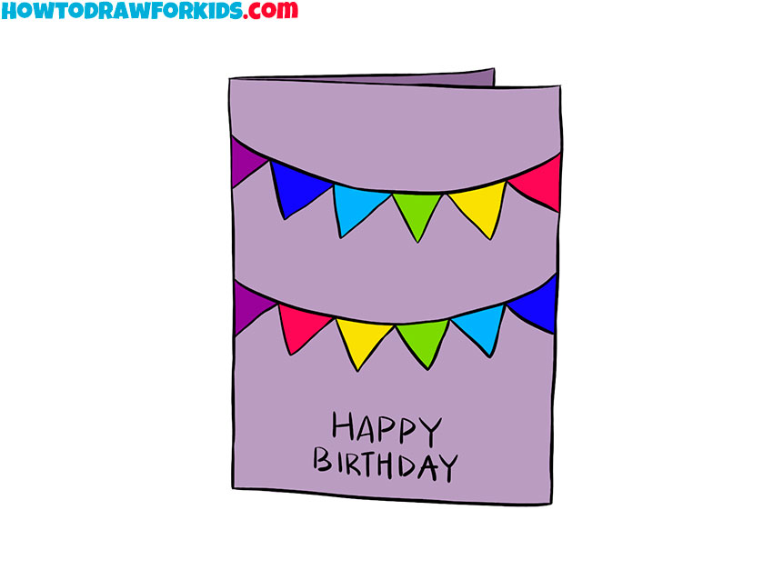 how to draw a cute birthday cardhow to draw a cute birthday card
