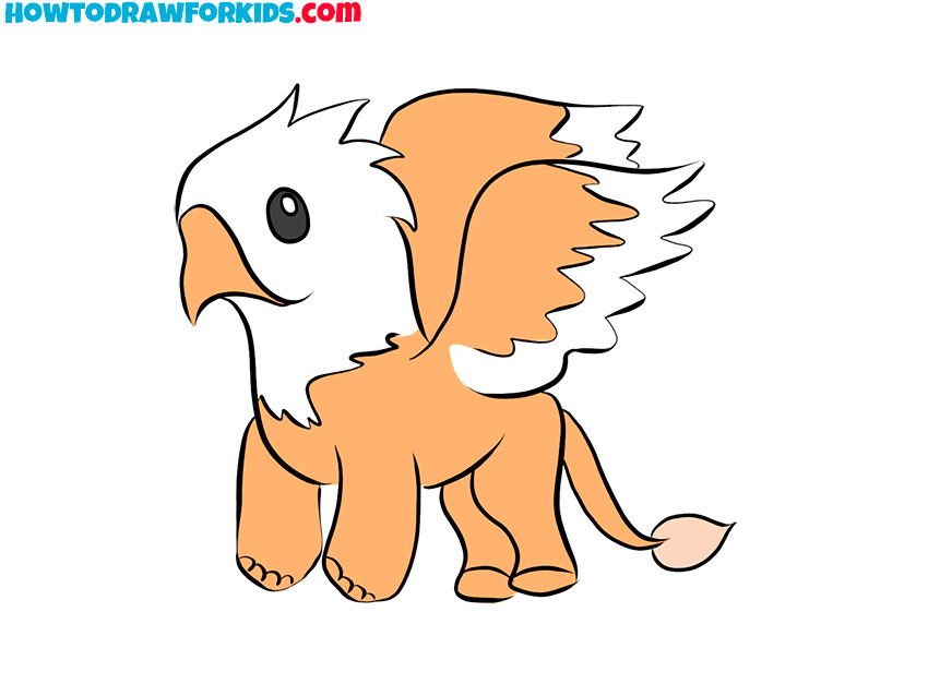 how to draw a griffin full body