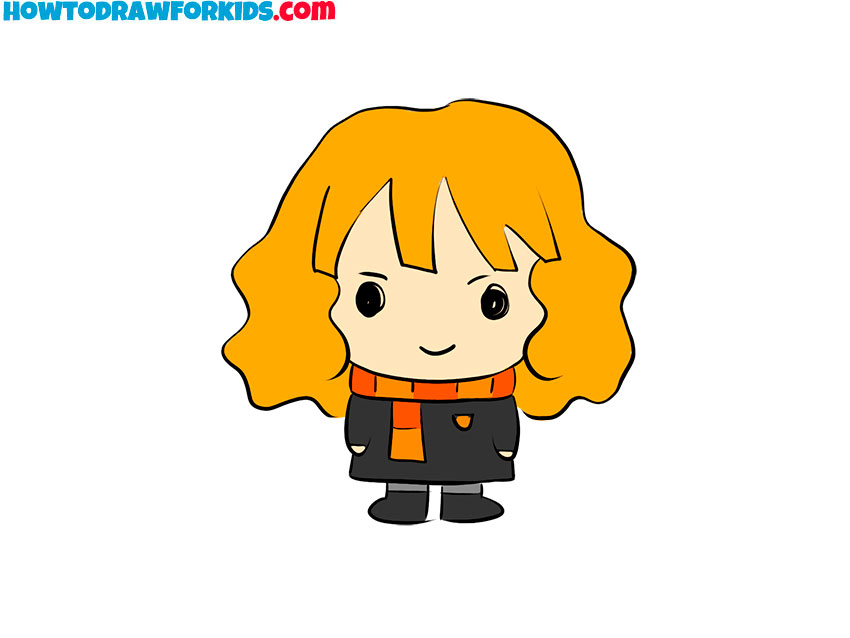 how to draw hermione granger tutorial