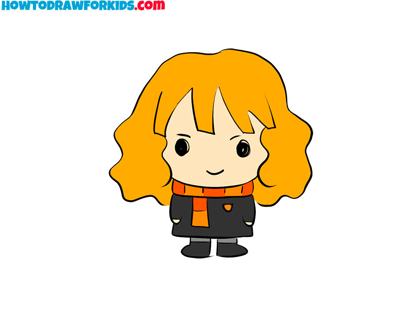 How to Draw Hermione Granger - Easy Drawing Tutorial For Kids