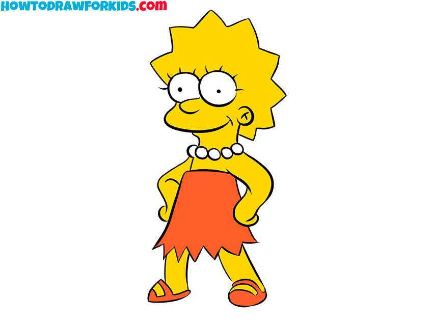 The Simpsons Lisa Coloring Page For Kids Free Maggie, 48% OFF