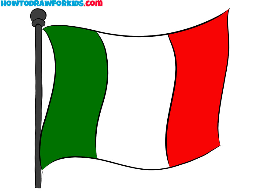 mexican flag drawing tutorial for beginners