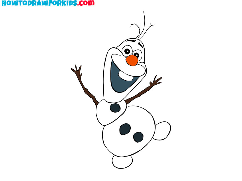 How to Draw Olaf - Easy Drawing Tutorial For Kids