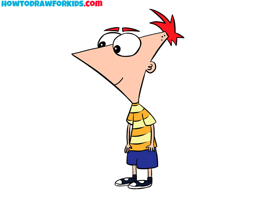 How to Draw Phineas Easy Drawing Tutorial For Kids