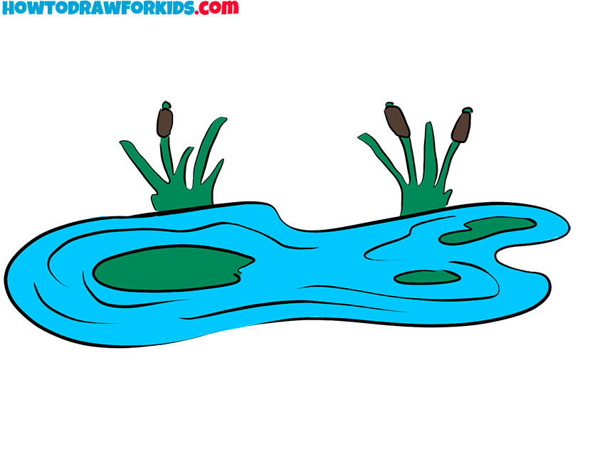 Premium Vector | Coloring pages for kids a4 page in a pond theme