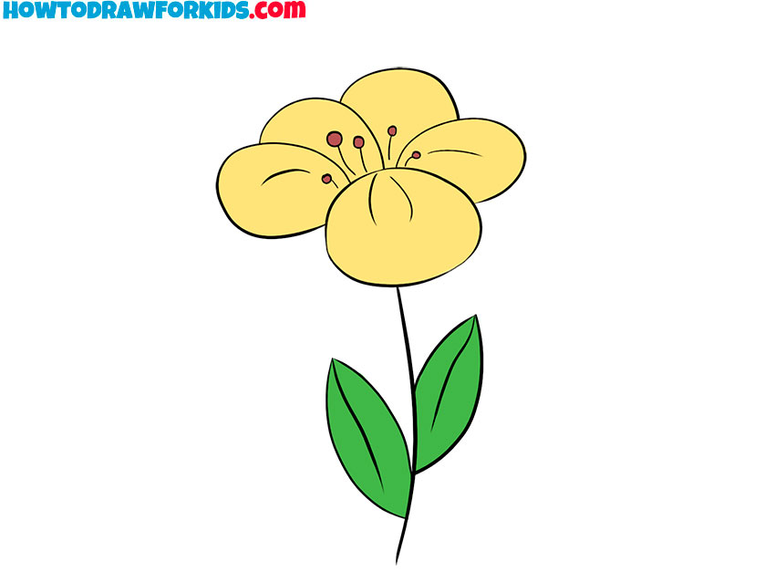 pretty flower drawings easy