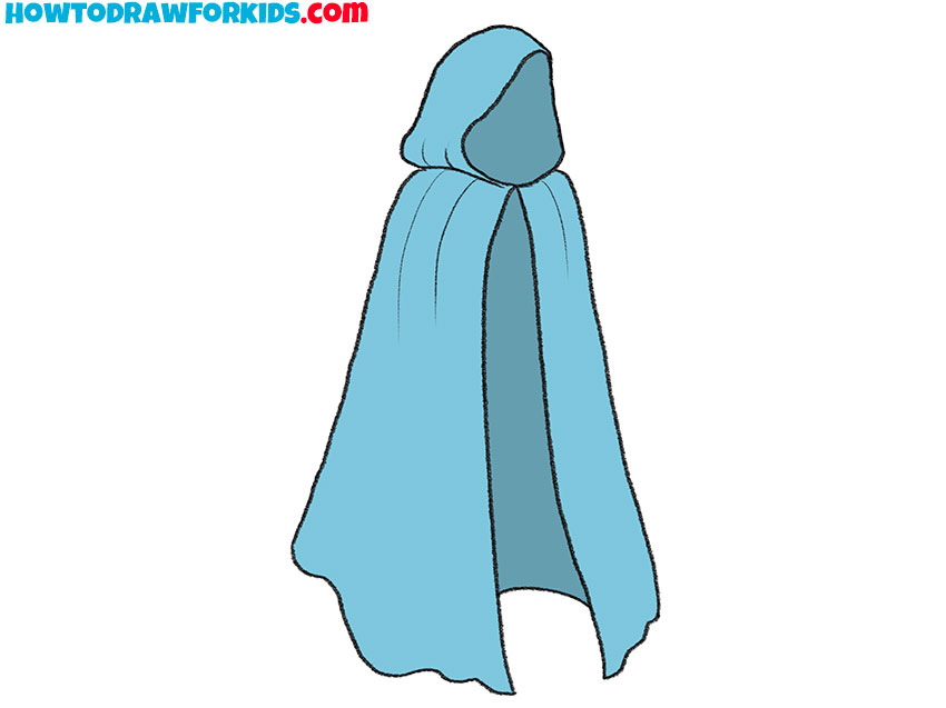 simple cloak drawing lesson