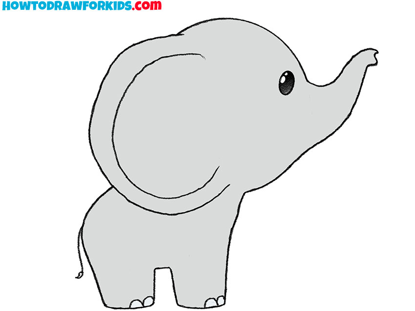 How to Draw an Elephant: face, realistic, in bright pictures