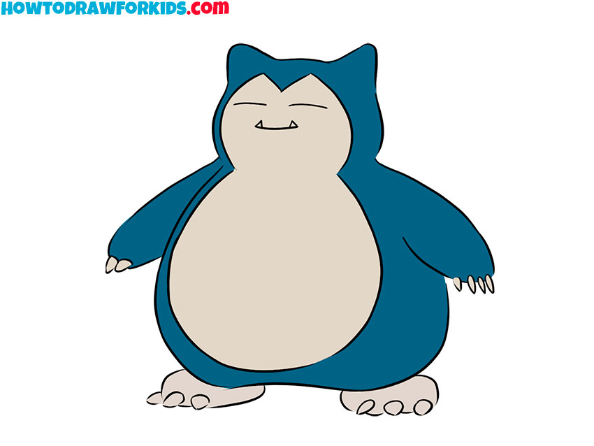 snorlax simple drawing