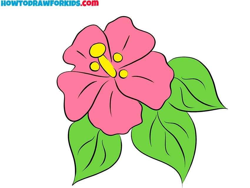 How to Draw a Tropical Flower Easy Drawing Tutorial For Kids