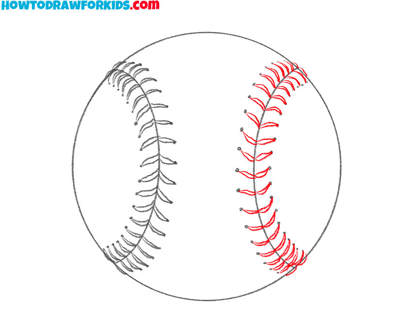 a baseball drawing tutorial