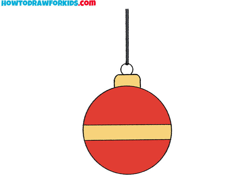 a bauble drawing guide