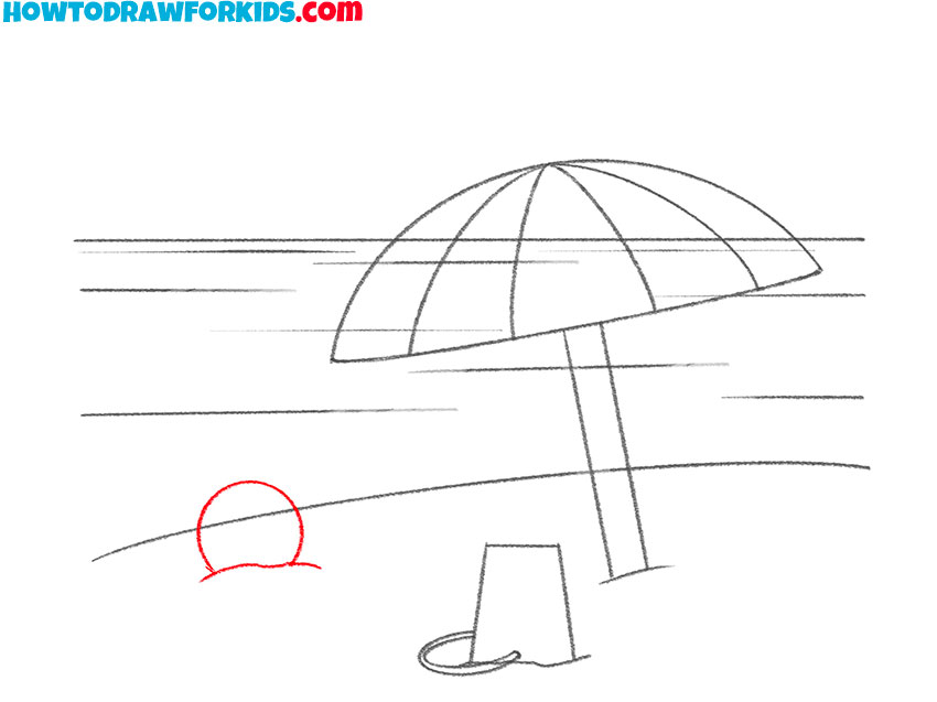 a beach drawing tutorial