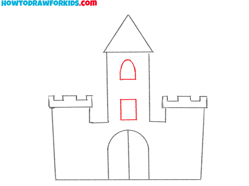 a castle drawing guide