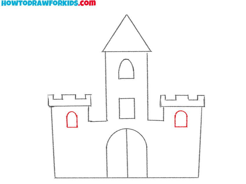 a castle drawing tutorial