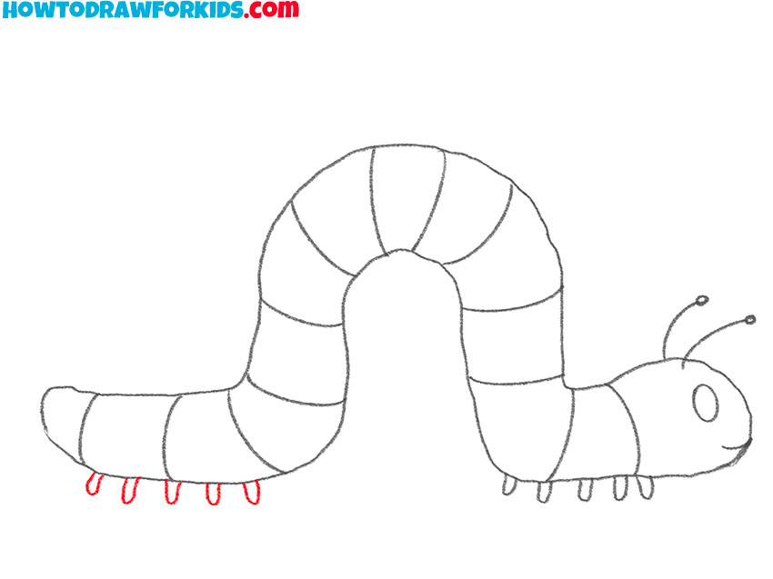 a caterpillar drawing tutorial
