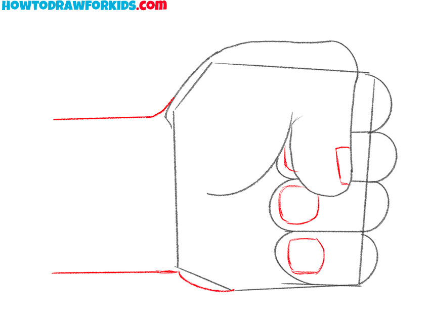 a fist drawing guide