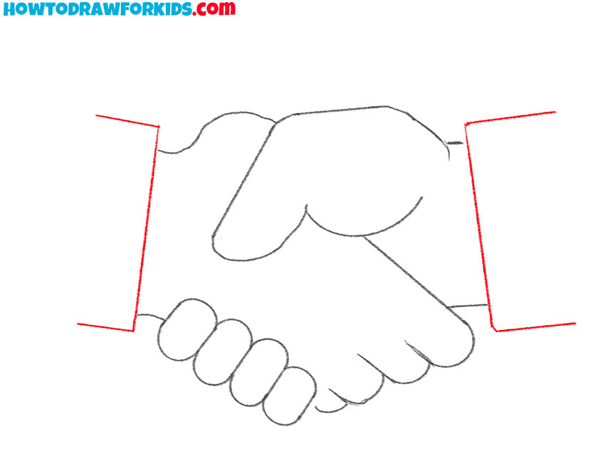 a handshake drawing guide