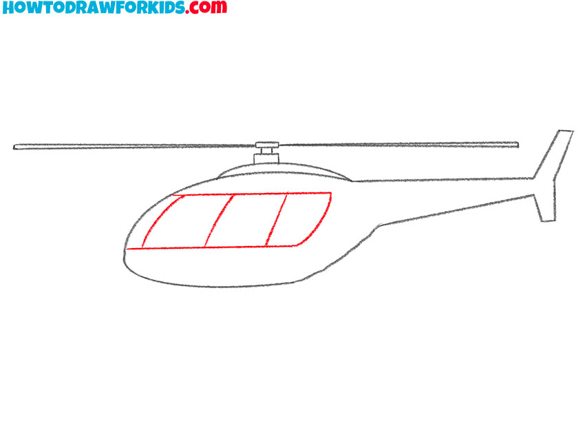 a helicopter drawing tutorial