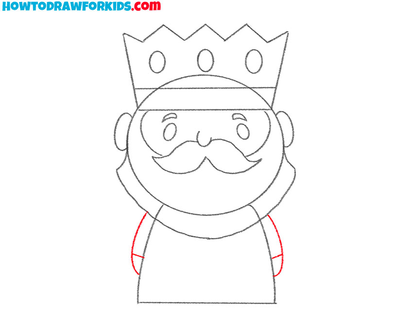 a king drawing guide
