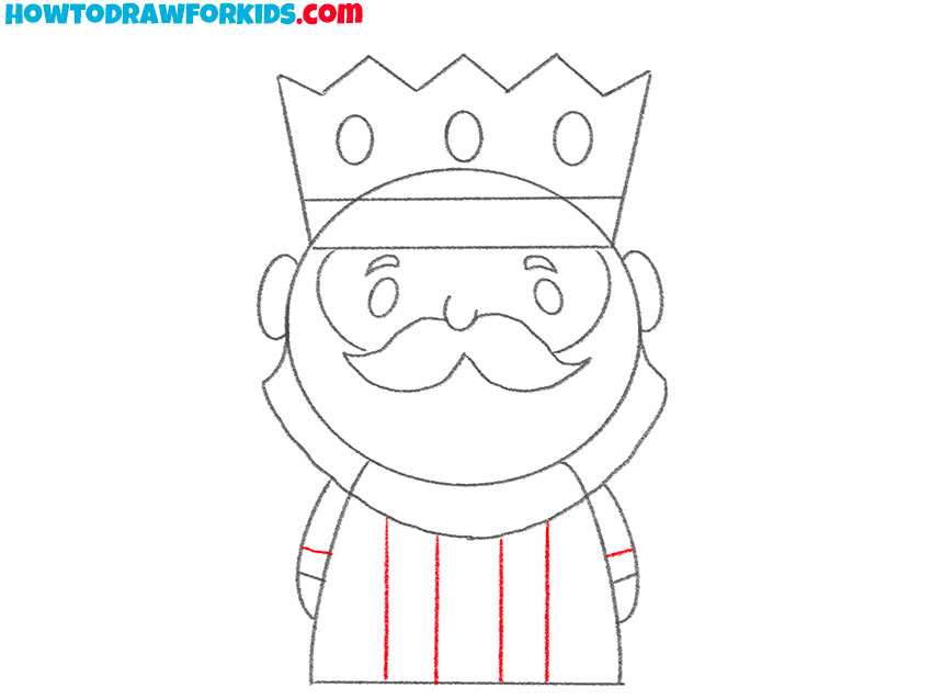 a king drawing tutorial