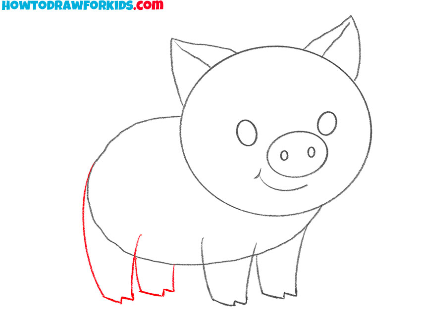 a pig drawing guide