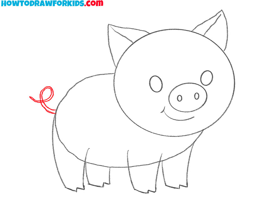 a pig drawing tutorial