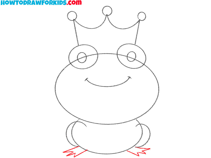 a princess frog drawing guide