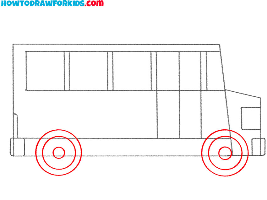 a school bus drawing tutorial