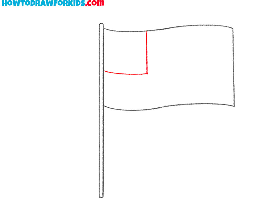 an american flag drawing guide